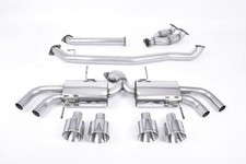 Milltek Sport Non Res Primary Cat Back Exhaust Polished Tips Fits Nissan GTR R35