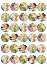 TINKERBELL MIXED IMAGES EDIBLE CUPCAKE CAKE TOPPERS DECORATIONS 176