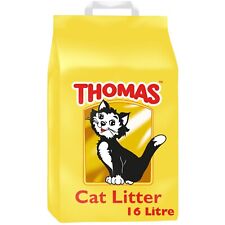 16L Thomas Cat Litter Highly Absorbent Natural Mineral Litter 16 Litres
