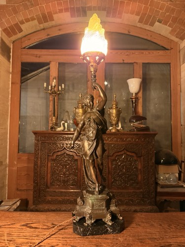 Antique 19th gilt bronze - bronze, &