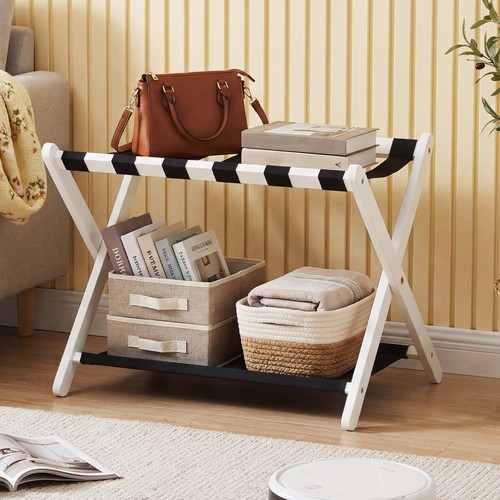 Folding portable luggage rack - luggage,