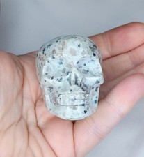 Kiwi Jasper Sesame Agate Crystal Skull Carving Polished Mineral Beautiful 