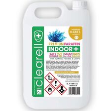 Clearell 5L INDOOR Premium Paraffin Class 1 BS2869C1 Heater Lamp Oil 5 Litres C1