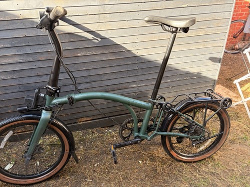 Brompton line forest green - line,