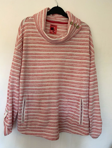 Mantaray pink white striped - white,