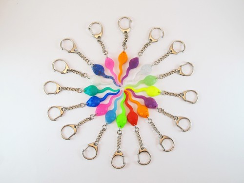 Sperm keyring 42 - keyring, colours
