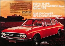1973 Audi 100 Coupe S, Original Advertising