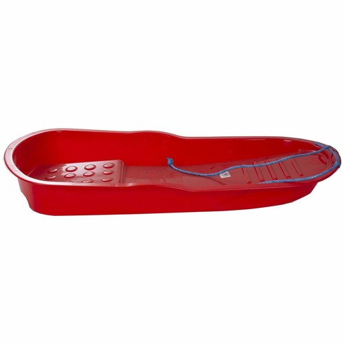 Red kids snow sledge toboggan - snow,