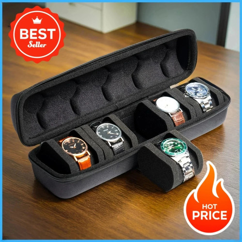 Slot watch box organizer - 5-slot,