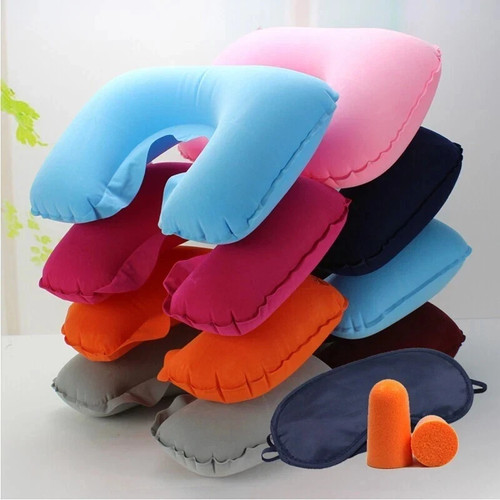 Inflatable travel neck pillow - neck,