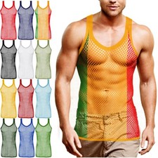 Mens Mesh Net Vests 100%