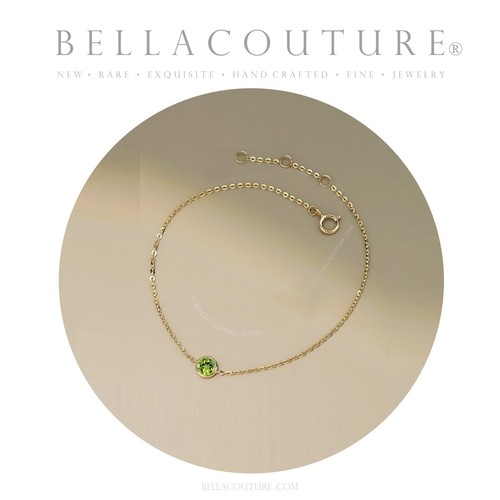 499 14k gold natural peridot - $499,