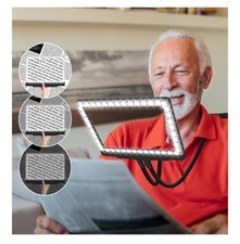 NZQXJXZ 5X Rechargeable Magnifying Glass with LED, Large Hands-Free Magnifier