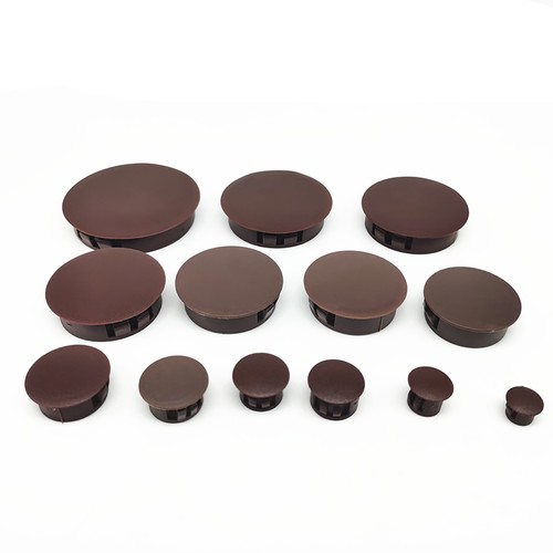 Round plastic brown blanking - round,