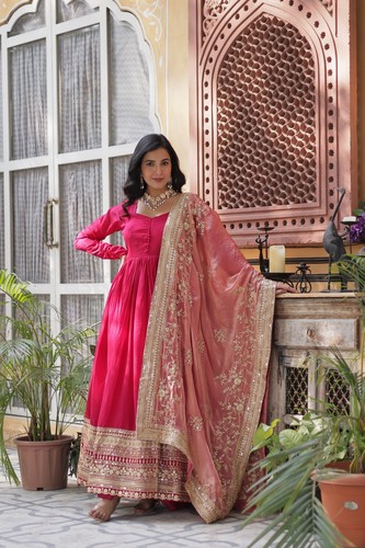 Bollywood gown wedding - gown,