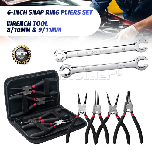 Inch snap ring - 6-inch, pliers