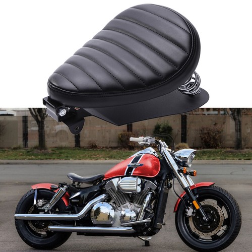Motorcycle leather solo seat - motorcycle,