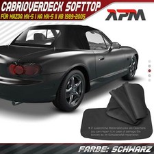 Convertible soft top hood cover black for Mazda MX-5 I NA MX-5 II NB 89-05
