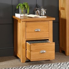 Cheshire Oak 2 Drawer Filing Cabinet - Home Office Furniture - AD55