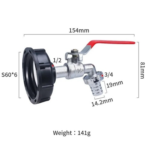 Ibc tank tap - tap, s60x6