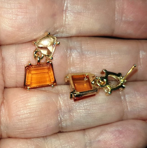 9ct gold citrine - ❤️,