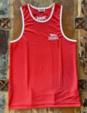 Lonsdale Boxing Vest Red/White - Small