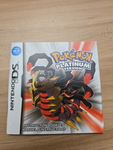 Pokemon platinum manual only - manual,