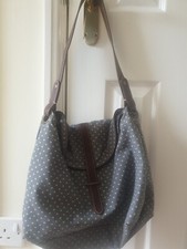 CATH KIDSTON BLUE SPOT FABRIC SHOULDER BAG GREAT CONDITION