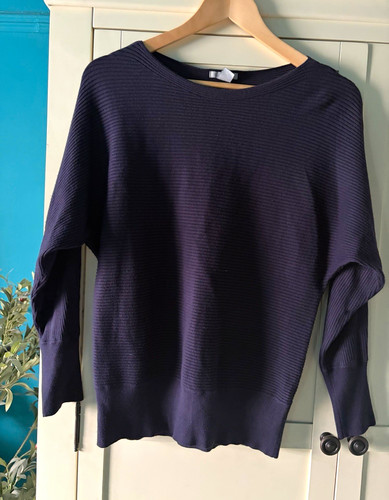Women blue ribbed - h&m,