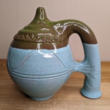 Mid Century Art Pottery Oil