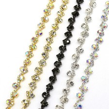 2 Yards Rhinestone Trim Chain