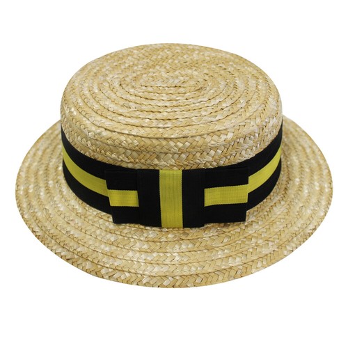 Adults straw boater hat with - hat,
