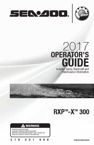 Sea doo owners - manual, book