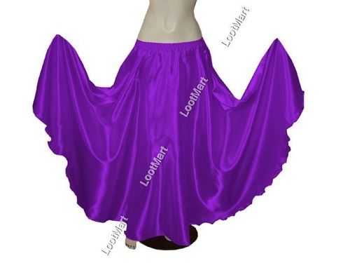 Belly dance bpurple satin full - dance,