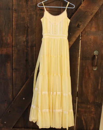 Vintage yellow dress - vintage, gunne