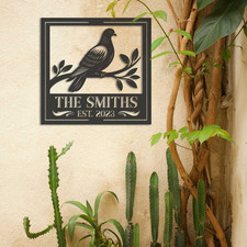 Custom Pigeon Metal Wall Art