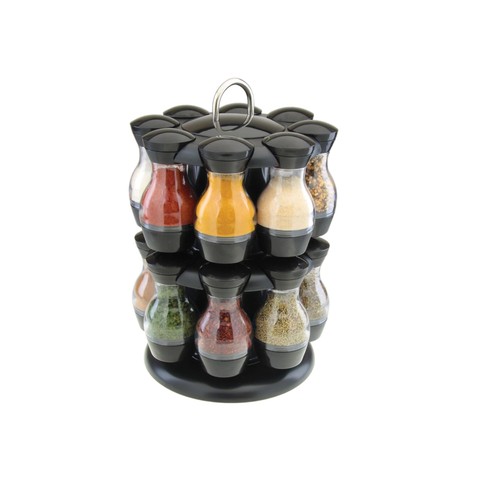 Rotating spice rack jar - spice, 16