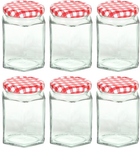 Nutley 8oz hexagonal jam jar - hexagonal,