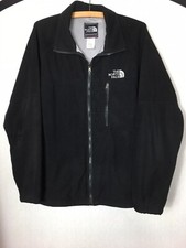 Mens North Face Summit Series Fleece Black Nylon With Goretex Full Zip XL FLAW