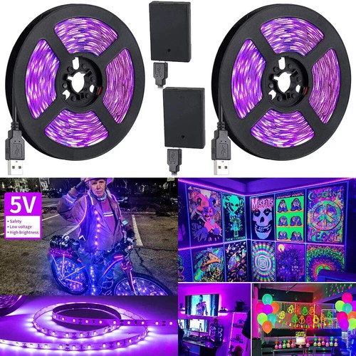 2pcs led black - uv,