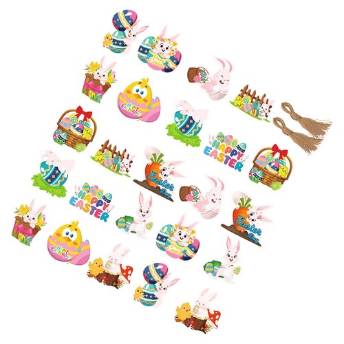24pcs easter paper cards - easter,