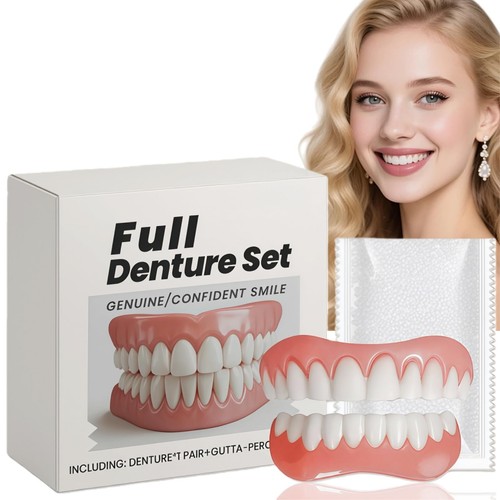 False teeth set dentures - false, set:dentures