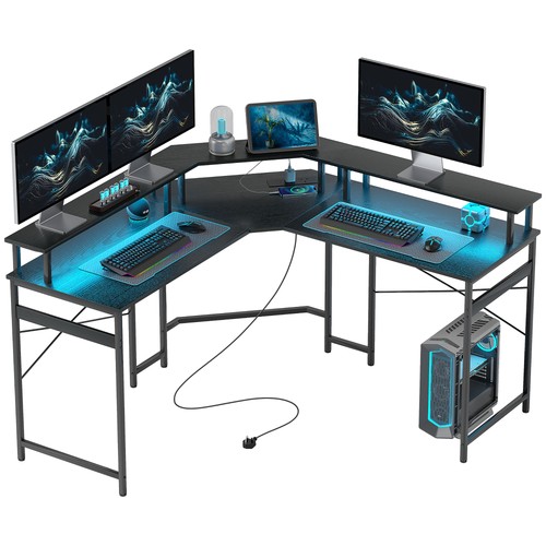 Homcom shaped desk - shaped,