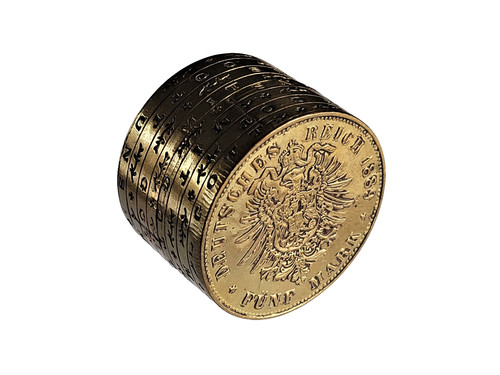 1889 five mark german reich - 1889,
