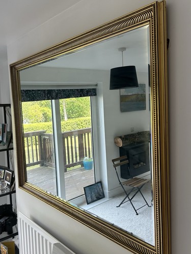 Very large wall mirror - wall, gold