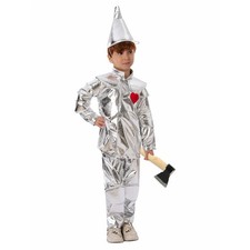 Halloween Tin Man Costume for Children Toddler Boys With Heart 3-4Y 4-10Y