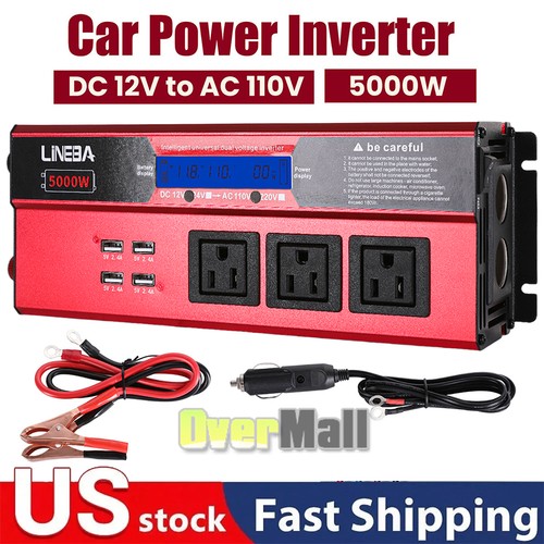 5000w lcd car power inverter - 5000w,