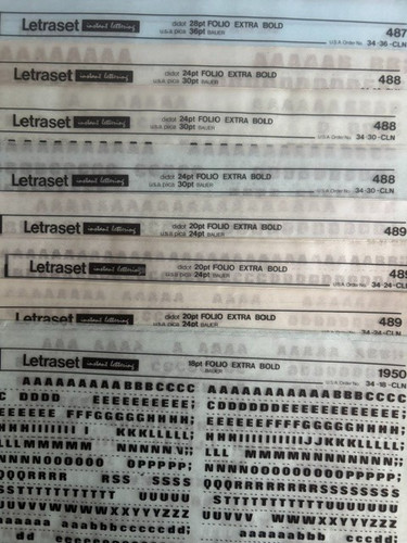 Letraset instant transfer - letraset,