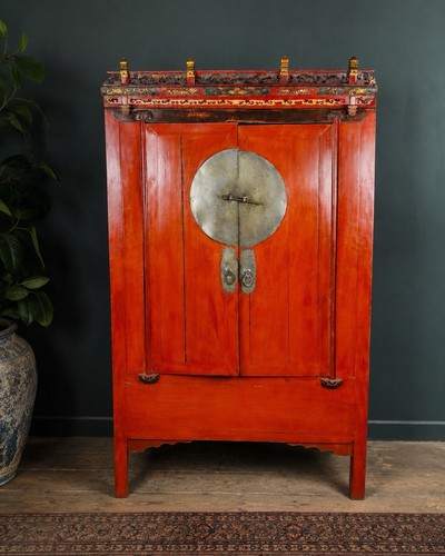 Antique chinese red lacquer - chinese,