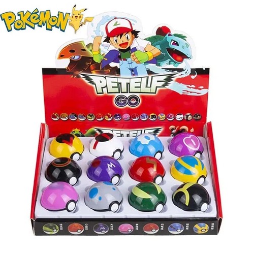 12pcs ball pokeball set kids - pokeball,
